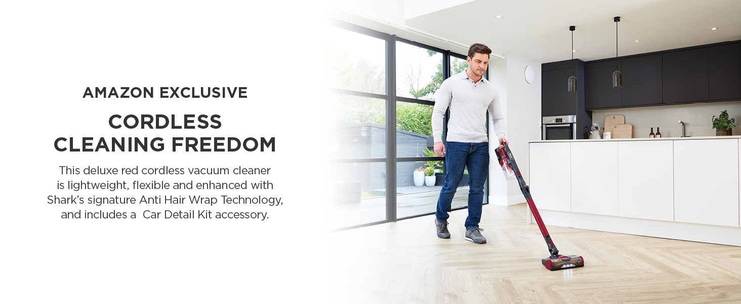 Shark Cordless Stick Vacuum Cleaner, Anti Hair Wrap, 40 Minute Run Time