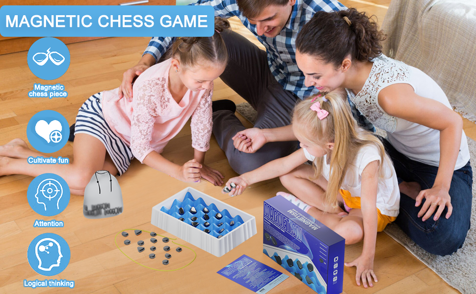 Magnetic chess game