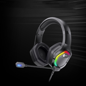 Lenovo Lecoo HT403 USB2.0 Over-Ear RGB LED Illuminated Wired Gaming Headset Black