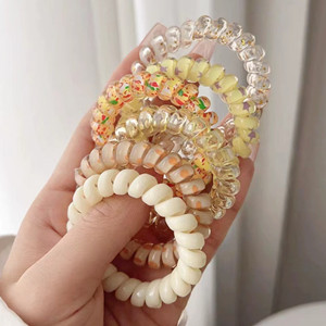 Amazon | Getrays 6個 スパイラルヘアゴム、マルチスタイル 跡がつか