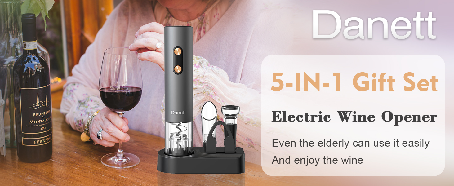 Electric Wine Opener Set 