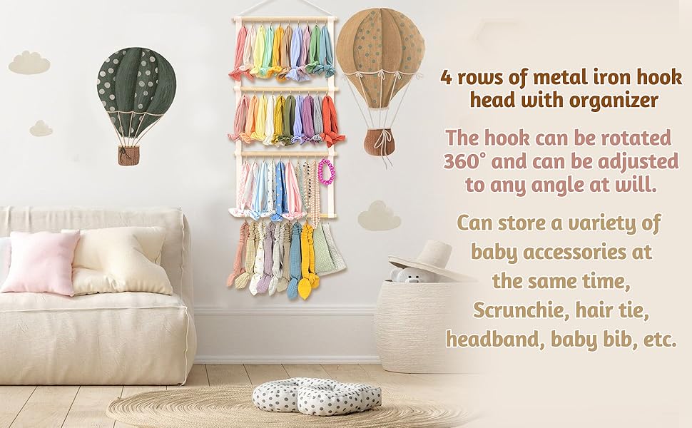 POVETIRE Headband Holder Head Bands Organizer for Girls