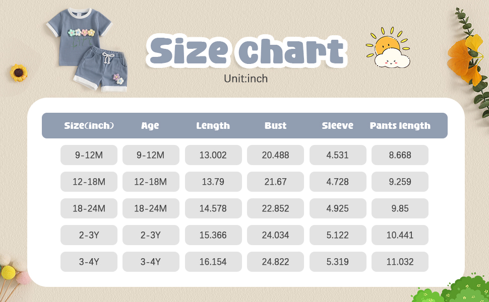 Toddler Baby Girl Outfits Floral Summer Clothes Infant... 4