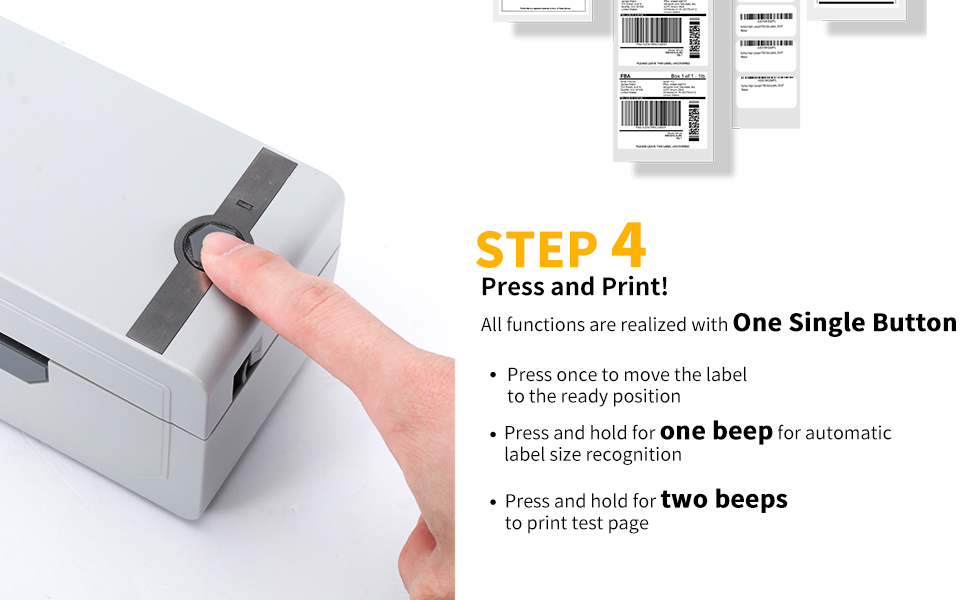 Phomemo PM 246 Pro Thermal Label Printer with a Label Holder, 4x6 Label