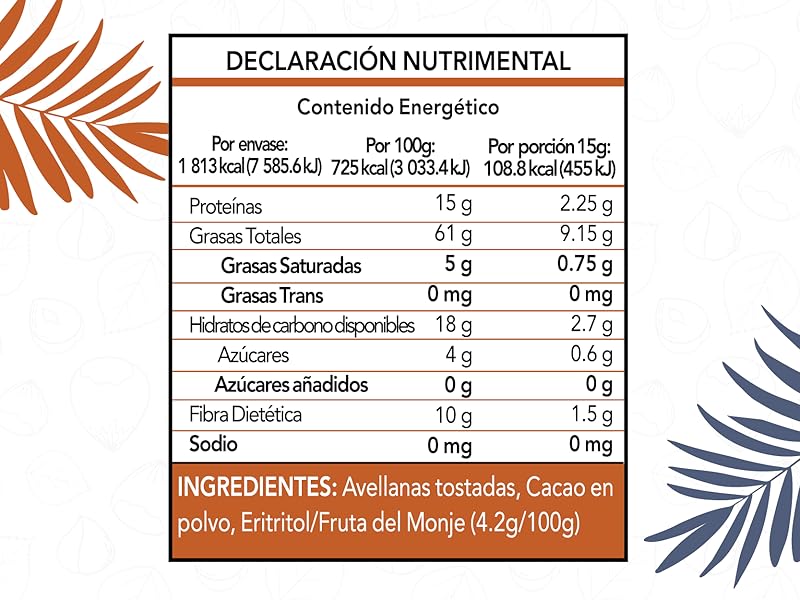 avellana, hazelnut, spread, crema, untable, keto, sin azucar, vegano, natural, saludable