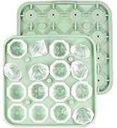Gwindrise Tiny Diamond Ice Molds Fun Shapes 2 Pack, Small Diamond-Shaped Silicone Ice Cube Trays ...