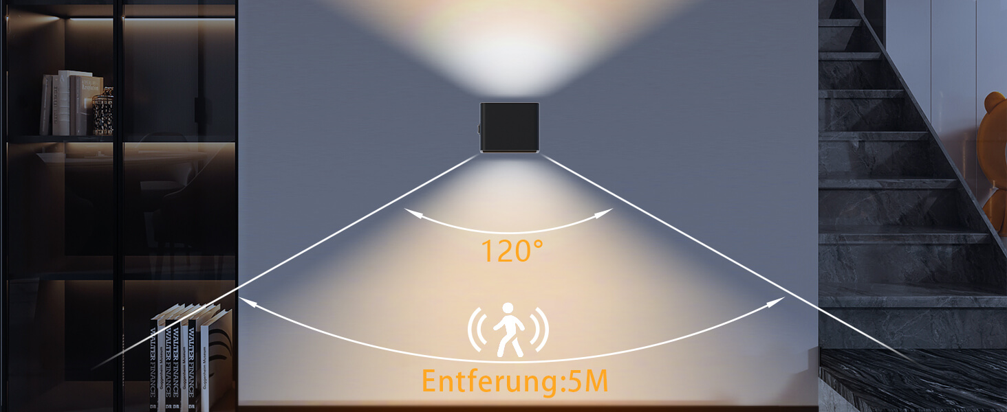 Lampe Mit Bewegungsmelder Und Schalter Für Dauerlicht www.amazon.de