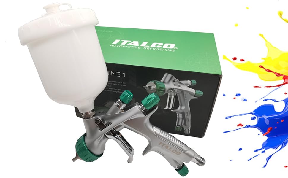 Amazon.com: Original ITALCO Shine 1 H.V.L.P Spray Gun 1.3