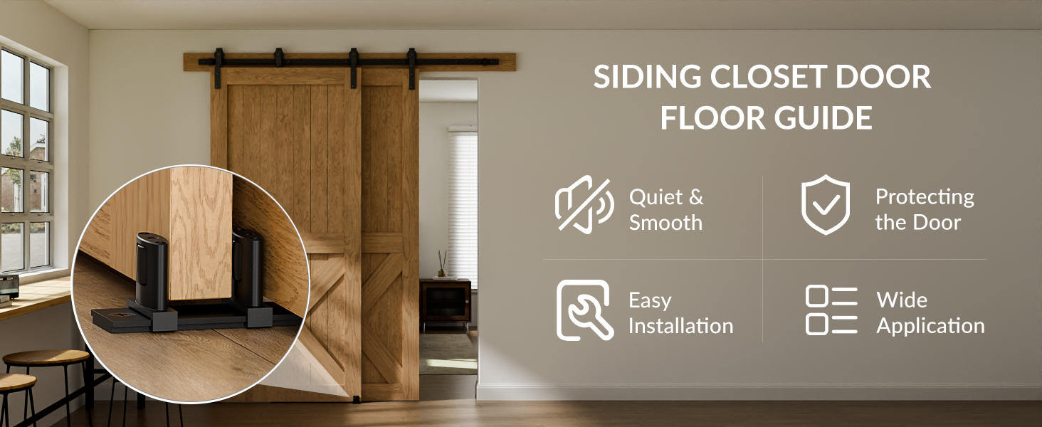 closet door guides for floor sliding door guides floor mount