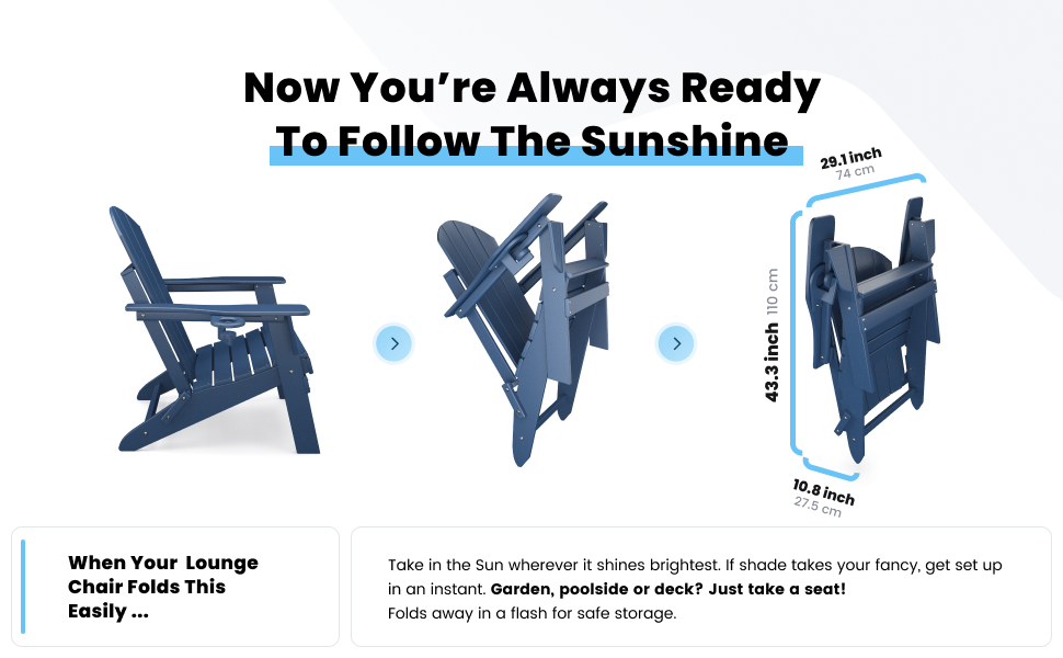 Adirondack Chair Navy