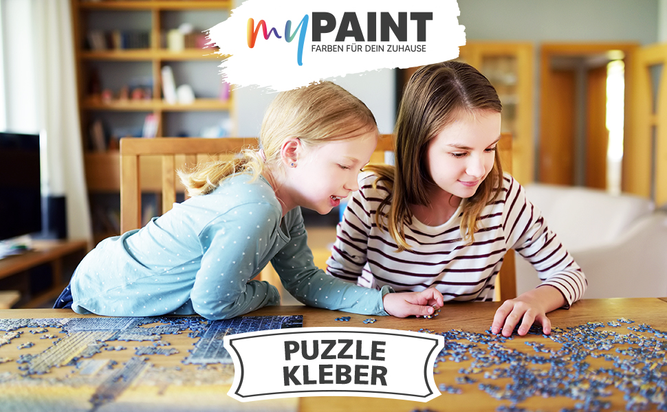 myPAINT® Puzzlekleber (250ml XL Puzzle Glue) hochtransparenter Puzzle Conserver Kinder und