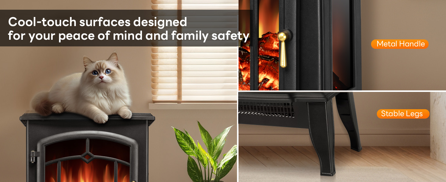 Cool-touch surfaces designed for your peace of mind and family safety.