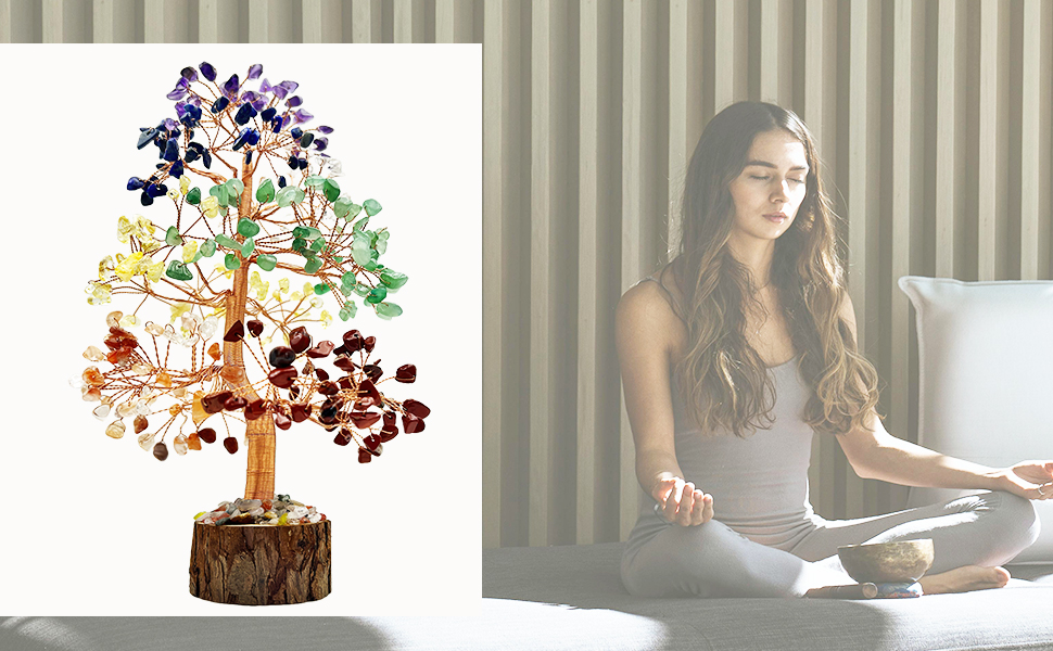 Healing gemstone tree