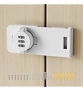 Mixizigoz Keyless Cabinet Lock, 4.5 Inch Household Cabinet Combination Lock, 3 Digit Password Loc...