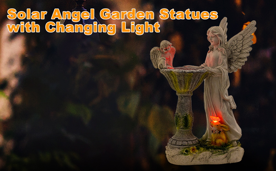 Solar Angel Garden Statues
