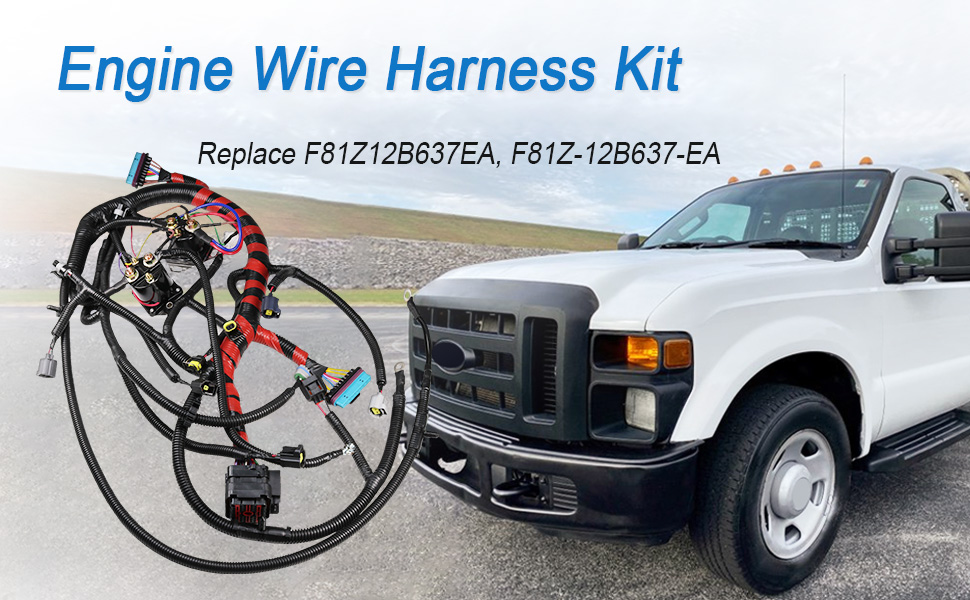 パーツ EERDER AL utility platform MK7 Bonze Amazon.com: Engine Wiring Harness For 2002-2003 Super Duty