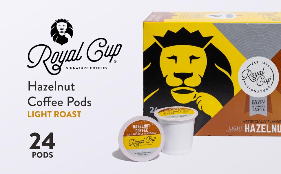 ROYAL CUP SIGNATURE COFFEE Hazelnut Light Roast Single