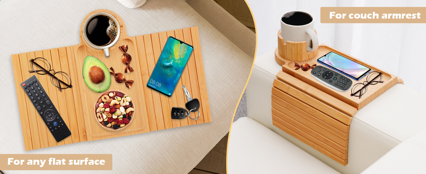 couch cup holder tray