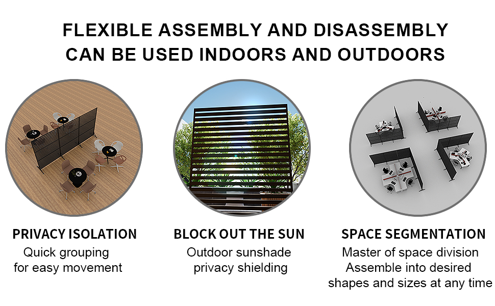 Metal Privacy Screen for Outdoor