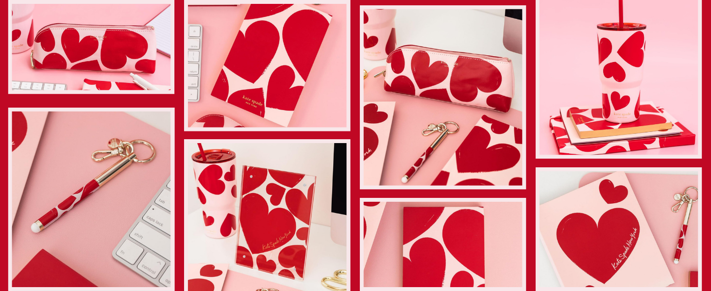 kate spade new york Heart Picture Frame, Decorative Photo Frame for Tabletop, Magnetic Acrylic Frame