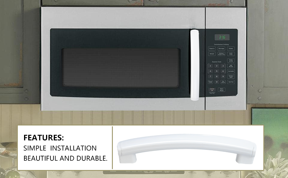 Vsttar Upgraded Parts WB15X21101 Microwave Oven Door Handle