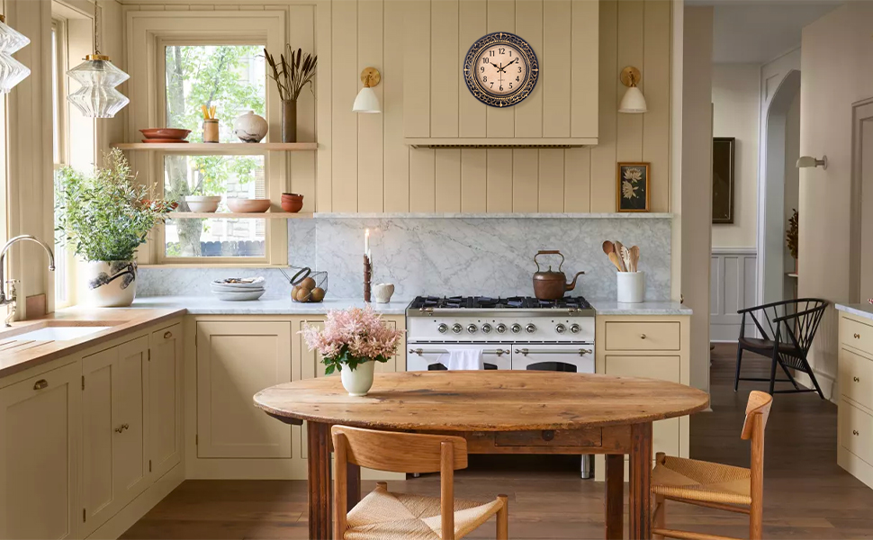 Vintage Wall Clocks for Living Room Decor, 12 in Small Kitchen Wall Clock Battery Operated, Silent Rustic Retro Mid-Century Decorative Wall Clock for Office/Bathroom/Bedroom, Black Golden 17 wall clocks battery operated