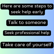 take care,seek professional help,talk to someone