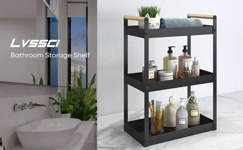 Lvssci 2 Tier Bathroom Countertop Organizers and Storage