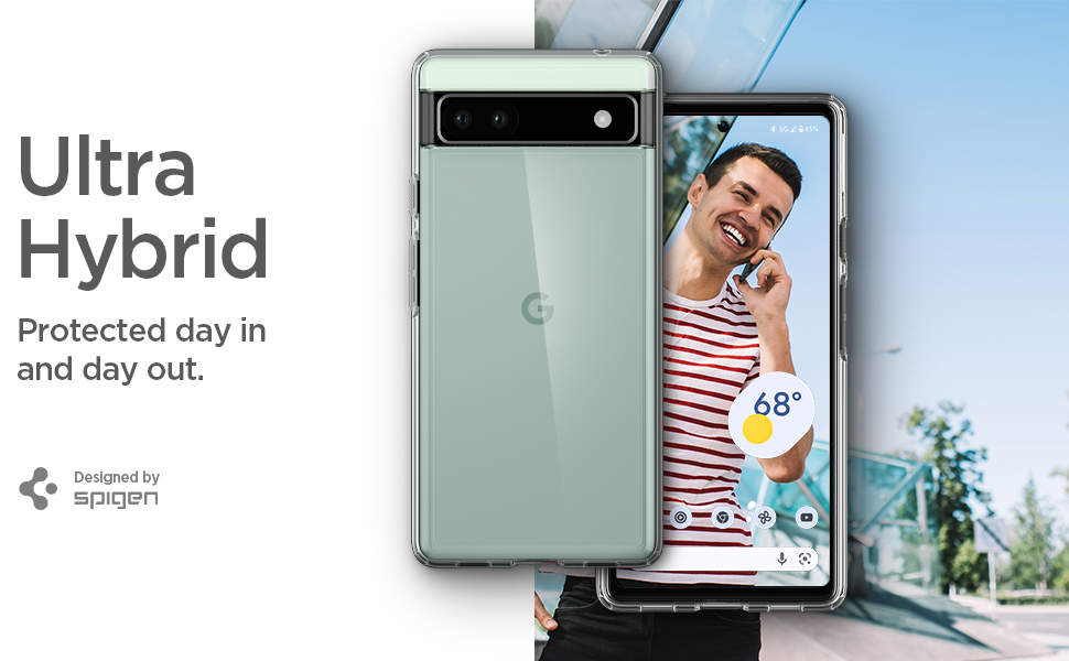 Spigen Ultra Hybrid Back Cover Case Compatible with Google Pixel 6a