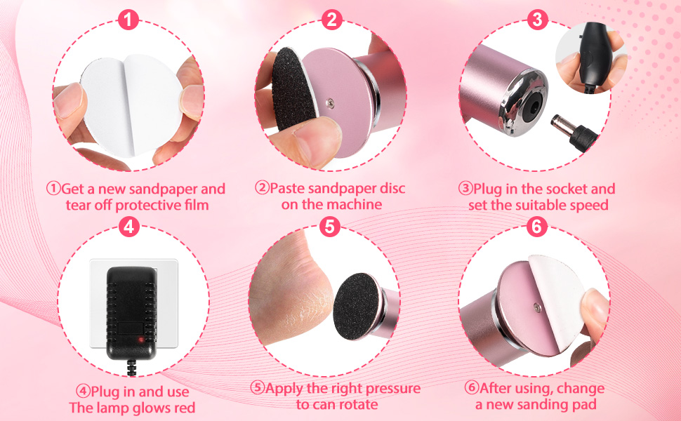 Electric callus remover for feet