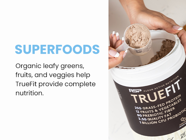 whey protein powder grass fed with probiotics prebiotics truefit aminolean meal replacement shake