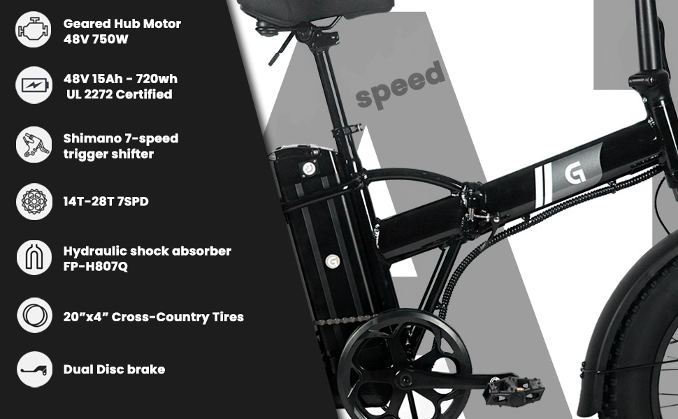 PEAK ( ◠‿◠ ) Amazon.com : PeakPursuit Folding Electric Bike for Adults