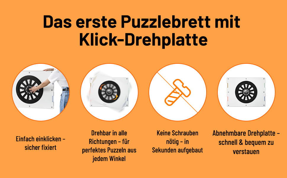 puzzlebrett 1500 teile drehbar mit schubladen.