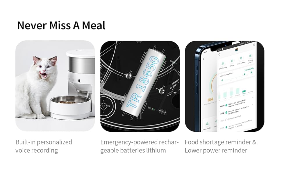 PETKIT Automatic Cat Feeder, Stainless Steel WiFi Pet Feeder for Cat