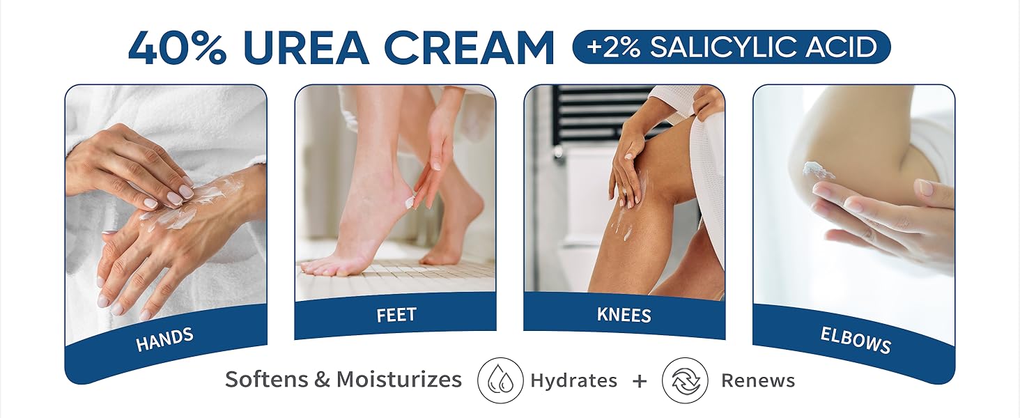 Effective for application on hands, elbows, feet, and legs