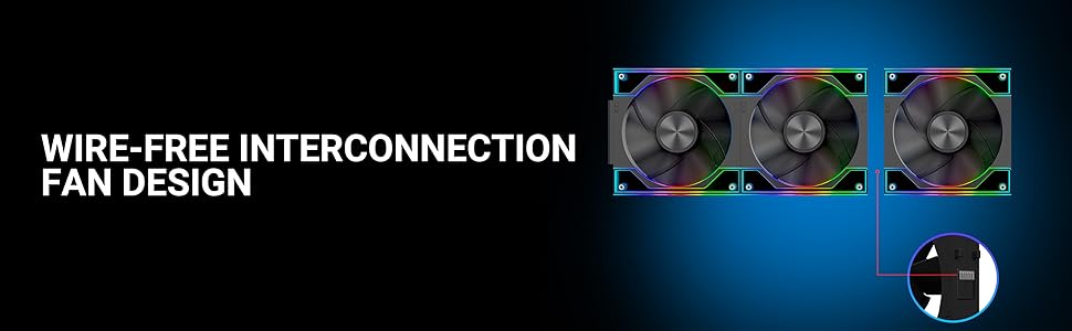 wire free interconnection fan design 