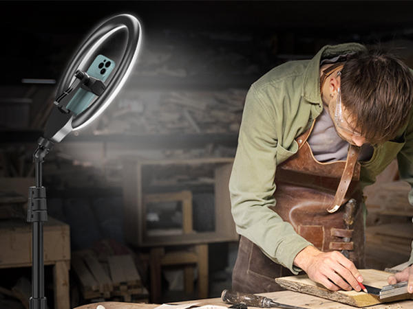 tripod for iphone with ring light