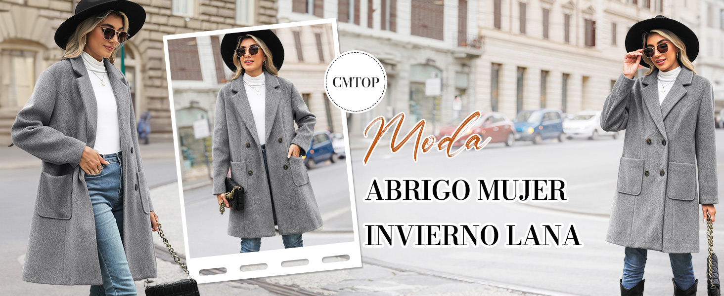 Abrigo Mujer Lana