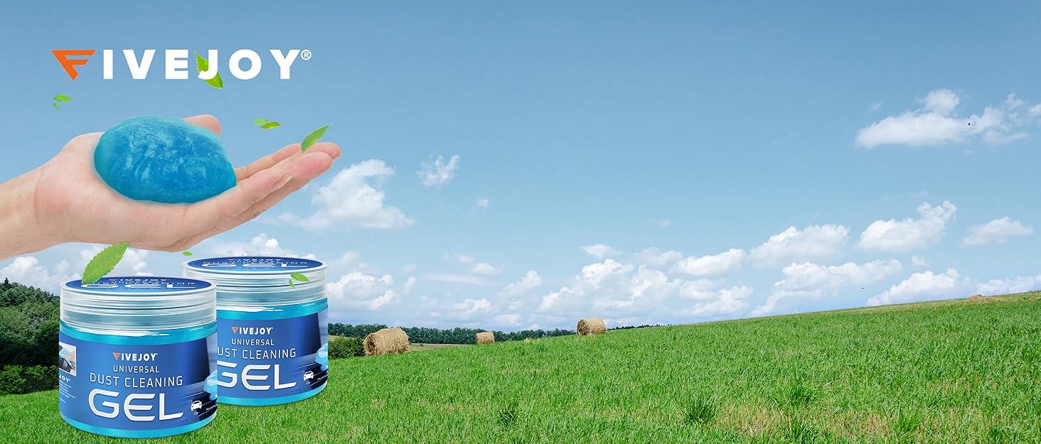 FiveJoy Car Interior Cleaner Putty, Auto Slime Universal Cleaning Gel for Car Detailing, 7 car dust cleaning gel