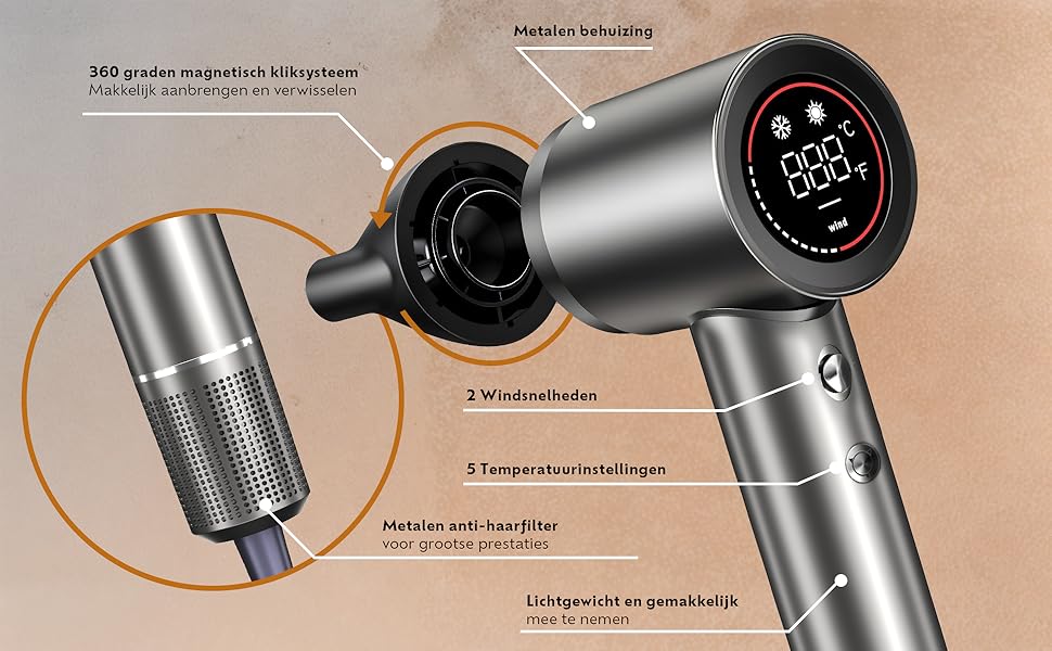 haar föhn met diffuser
