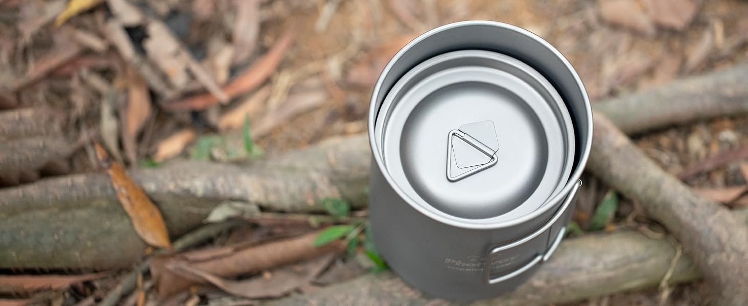 750ml Camping Titanium Pot