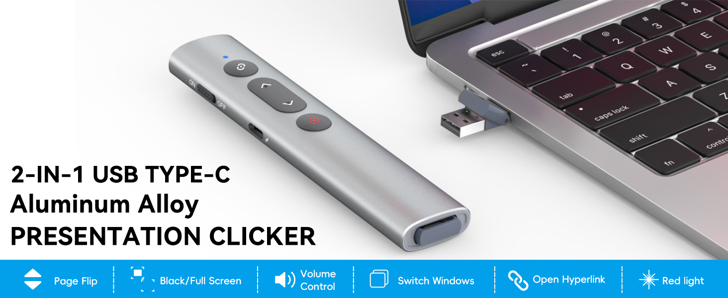 Presentation Clickers for PowerPoint Presentations, [Aluminum Alloy