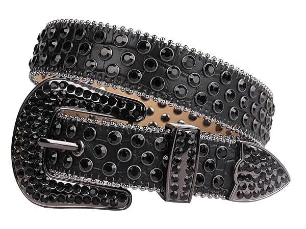 Amazon.com: MINGSUN Rhinestone Belt for Men Women, Western