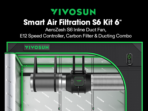 Amazon.com: VIVOSUN Smart Air Filtration S6 Kit 6