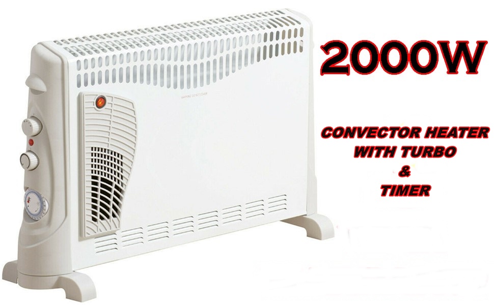 Shopylistic Convector Heater with Turbo Function 2000W 3 Heat