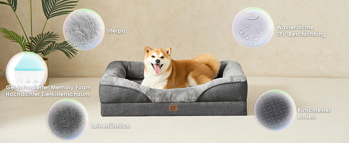4-sided dog sofa bed