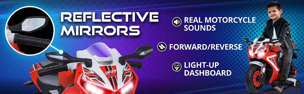 Kid Trax 6V Glow Motorcycles