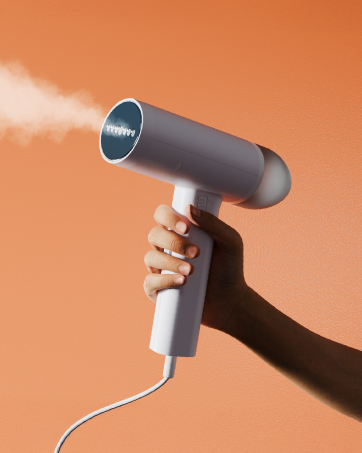 Jetsteam garment steamer, compact and foldable for travel, perfect for wrinkle-free clothes