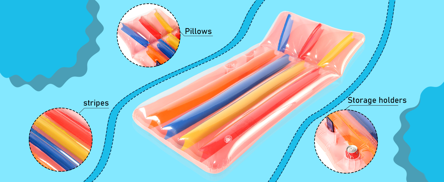 2 Pack 72'' Oversized Pool Floats for Adults, Parentswell