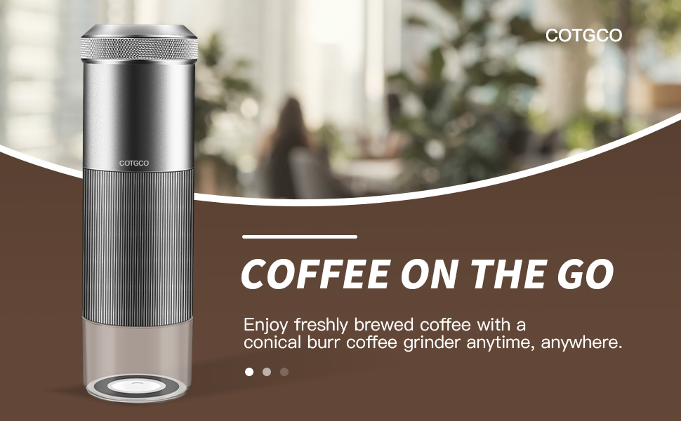 COTGCO CGM020 Electric Coffee Cone Mills, Aluminum, Silvery 25 7